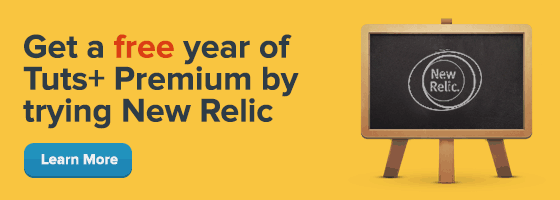 Get a free year of Tuts+ Premium by trying New Relic