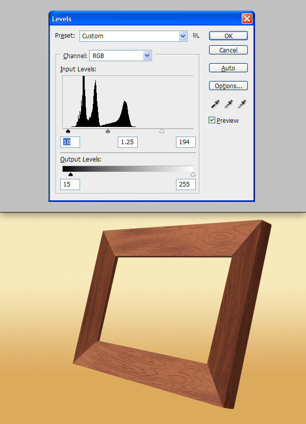 Create a Realistic Picture Frame With