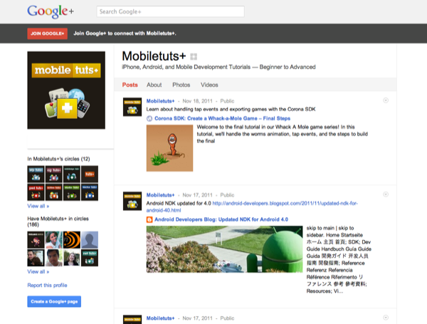 Mobiletuts+ on Google+