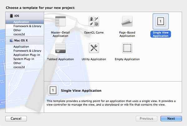 Working with iCloud: Project Setup 1 - Figure 1
