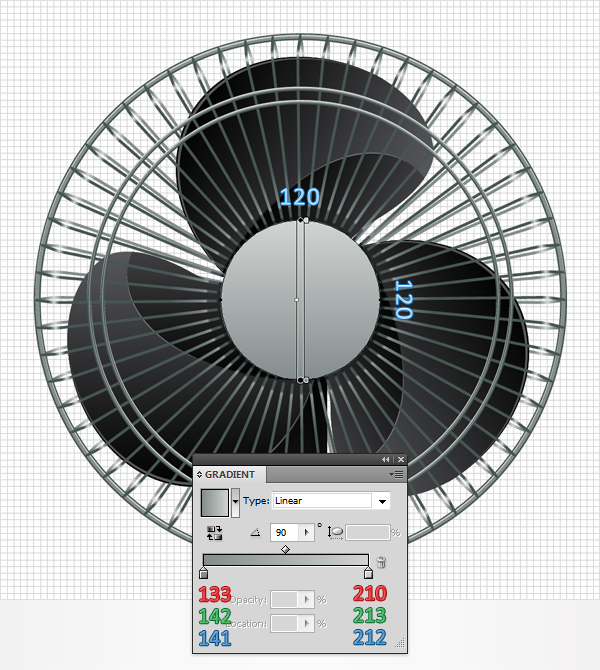 Create a Detailed, Vector Fan Illustration